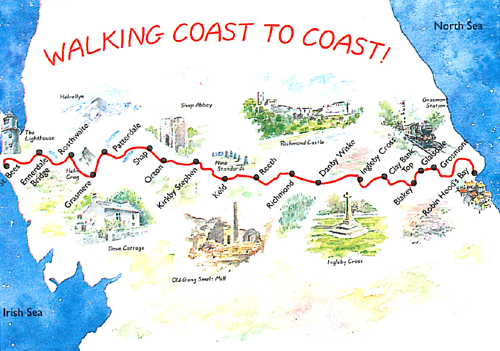 Walking Coast to Coast A5 Greetings Cards