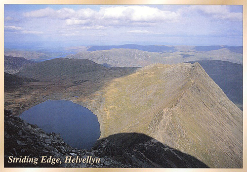 Striding Edge, Helvellyn postcards