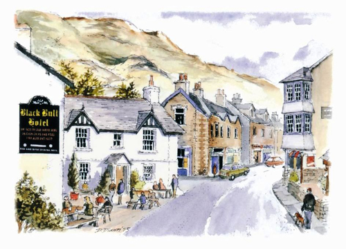 Coniston watercolour postcards