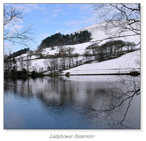 Ladybower Reservoir Square Cards