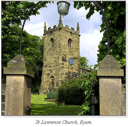 St Lawrence Church, Eyam Square Cards