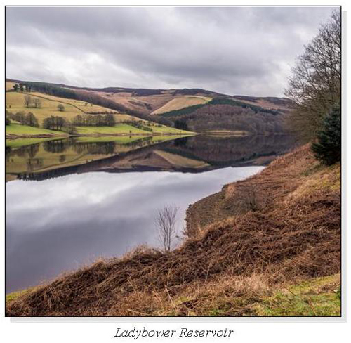 Ladybower Reservoir Square Cards