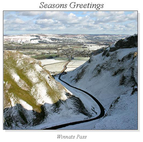 Winnats Pass Christmas Square Cards
