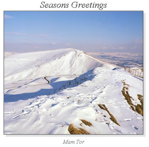 Mam Tor Christmas Square Cards