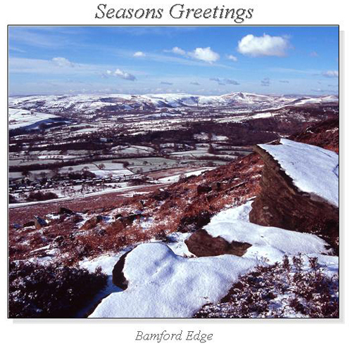 Bamford Edge Christmas Square Cards