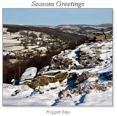 Froggatt Edge Christmas Square Cards