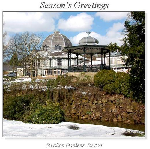 Pavilion Gardens, Buxton Christmas Square Cards