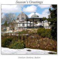 Pavilion Gardens, Buxton Christmas Square Cards