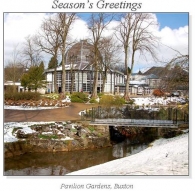 Pavilion Gardens, Buxton Christmas Square Cards