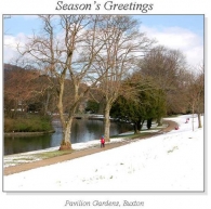 Pavilion Gardens, Buxton Christmas Square Cards