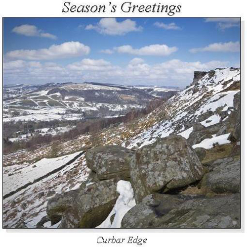 Curbar Edge Christmas Square Cards