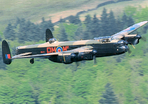 Lancaster Bomber, Derwent Valley Postcards