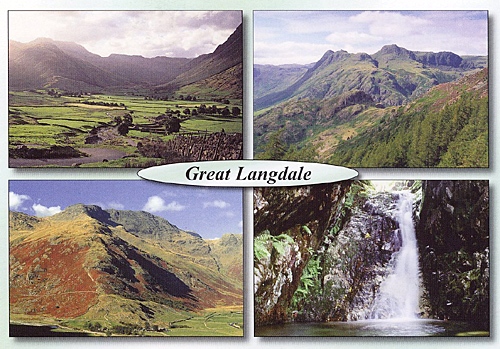 Bowfell , Langdale Postcards