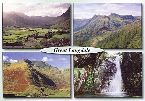 Bowfell , Langdale Postcards