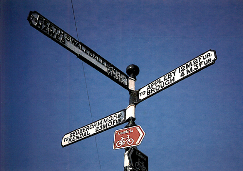 Furlong Signpost Kirkby Stephen Postcards