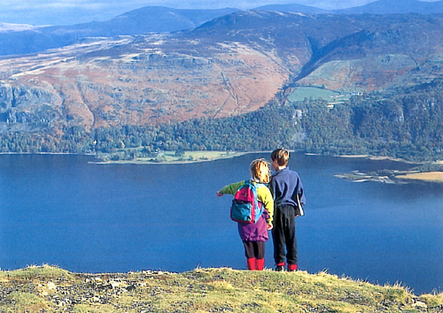 Derwentwater from Catbells postcards