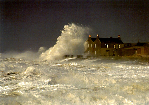 Lively Sea at Allonby Postcards