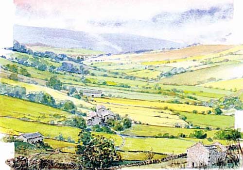 Secret Pennines Watercolour postcards