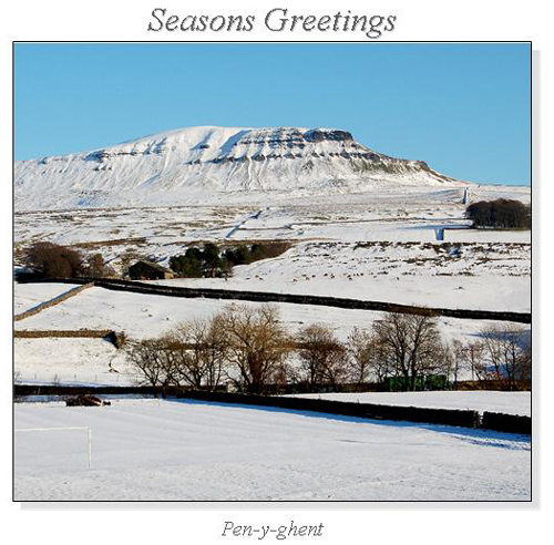 Pen-y-ghent Christmas Square Cards