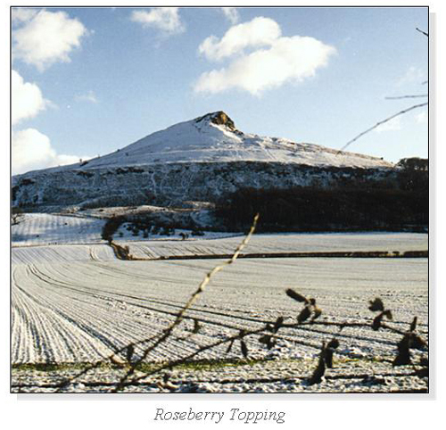 Roseberry Topping Square Cards