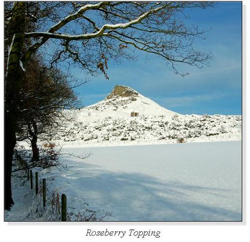 Roseberry Topping Square Cards
