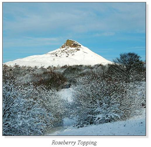 Roseberry Topping Square Cards
