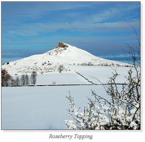 Roseberry Topping Square Cards