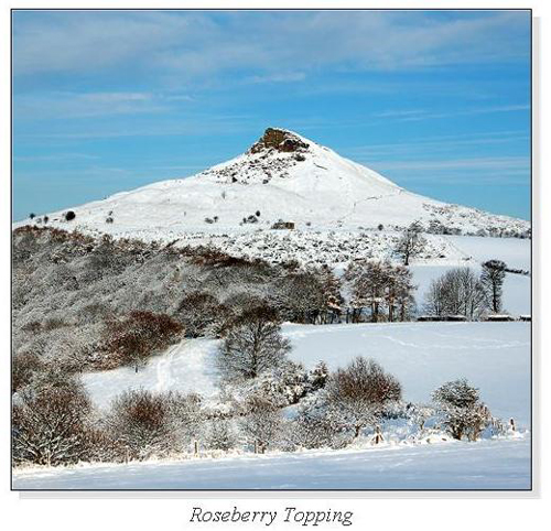 Roseberry Topping Square Cards
