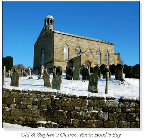 Old St Stephen's Church, Robin Hood's Bay Square Cards