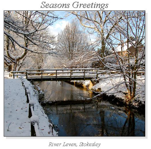 River Leven, Stokesley Christmas Square Cards
