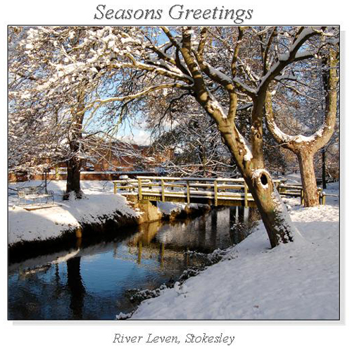 River Leven, Stokesley Christmas Square Cards