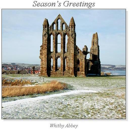 Whitby Abbey Christmas Square Cards