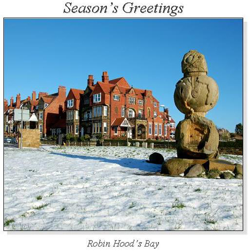 Robin Hood's Bay Christmas Square Cards
