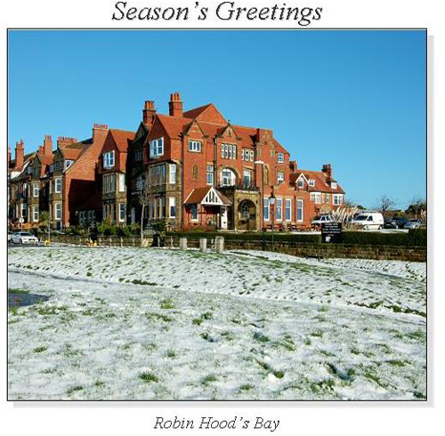 Robin Hood's Bay Christmas Square Cards