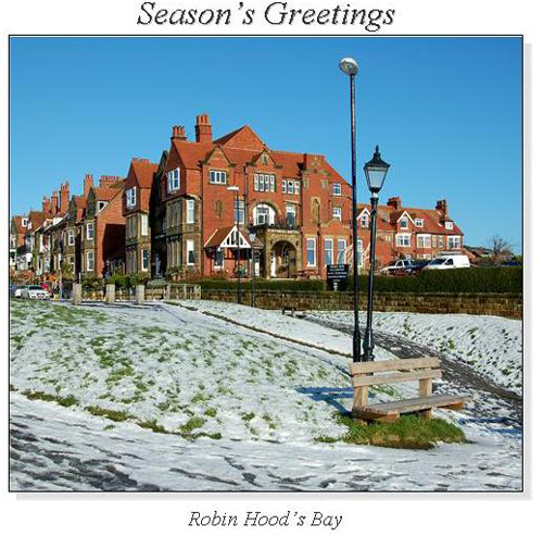 Robin Hood's Bay Christmas Square Cards