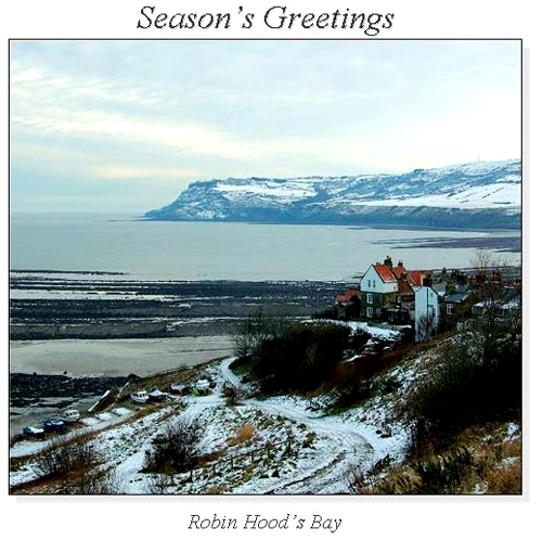 Robin Hood's Bay Christmas Square Cards