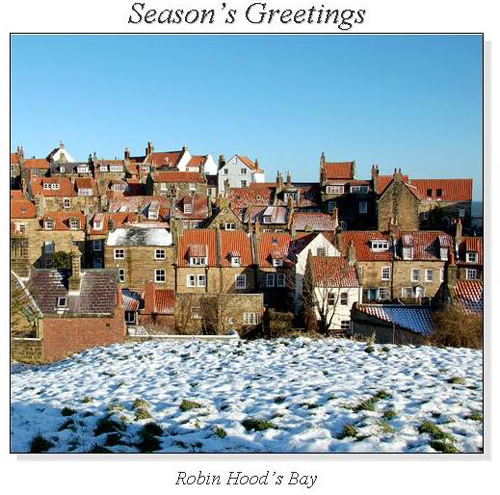 Robin Hood's Bay Christmas Square Cards