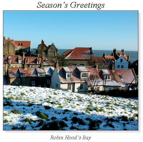 Robin Hood's Bay Christmas Square Cards