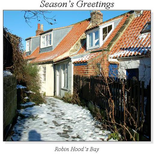 Robin Hood's Bay Christmas Square Cards