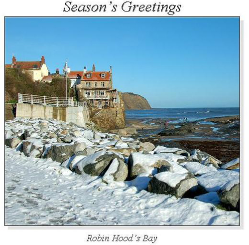 Robin Hood's Bay Christmas Square Cards