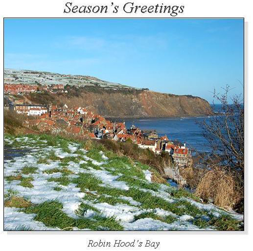 Robin Hood's Bay Christmas Square Cards