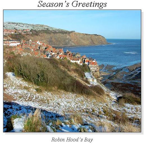 Robin Hood's Bay Christmas Square Cards