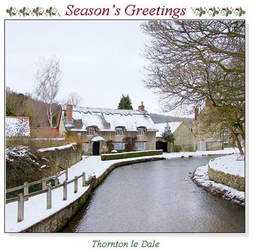 Thornton le Dale Christmas Square Cards